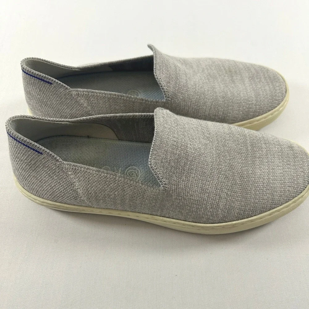 Rothy's The Sneaker Women 7.5 Heather Grey Slip On Knit Comfort Washable Flat